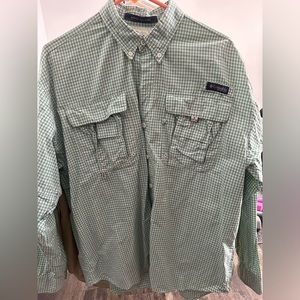 Men’s long sleeve Columbia button up shirt